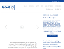 Tablet Screenshot of indeelift.com